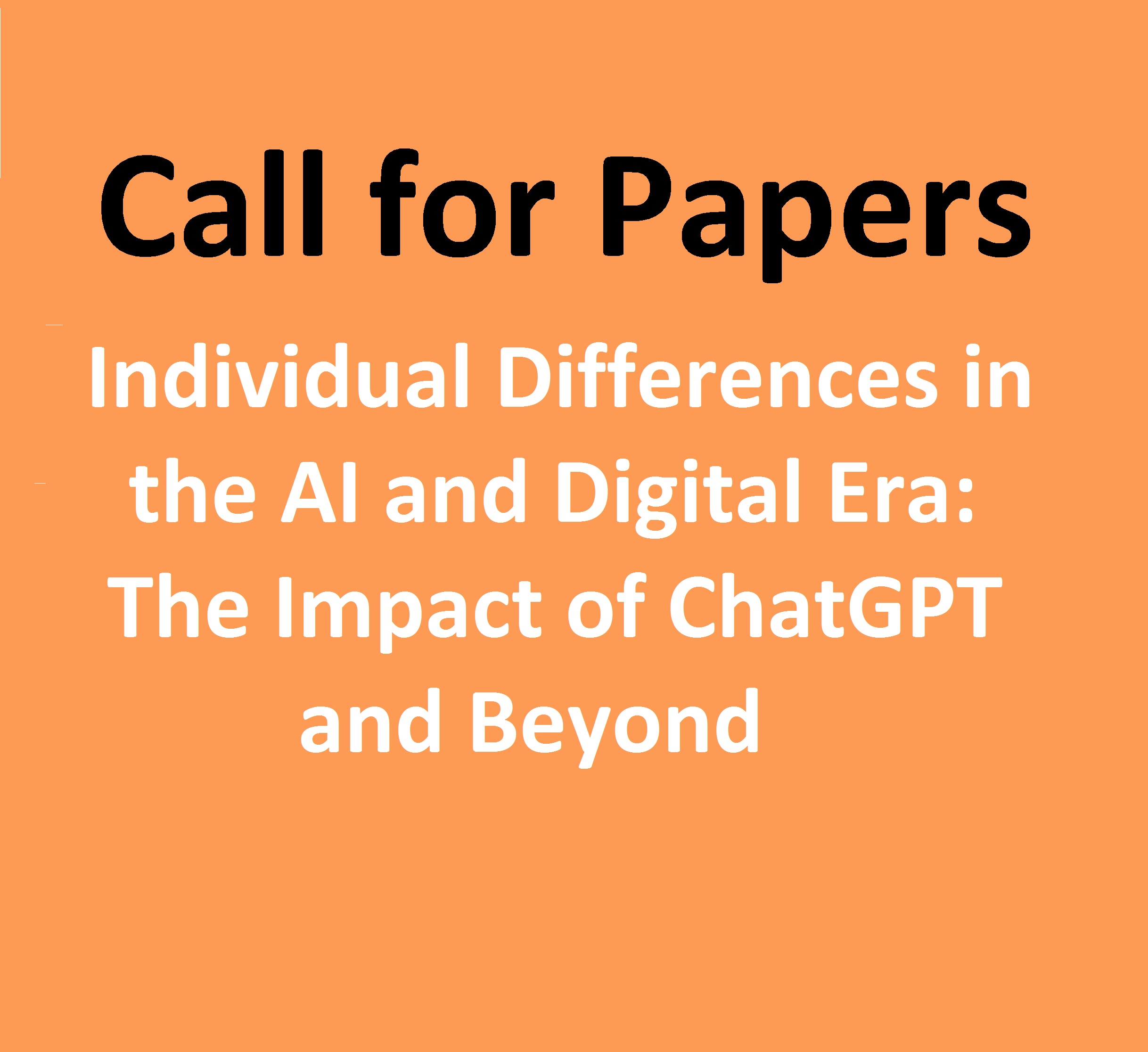 Call for Papers for a Special Issue